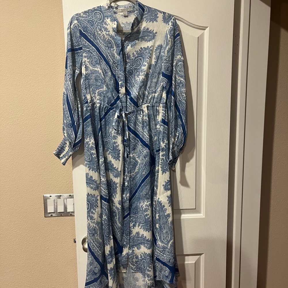All Saints Skylar Rafaela Paisley Shirt Dress
